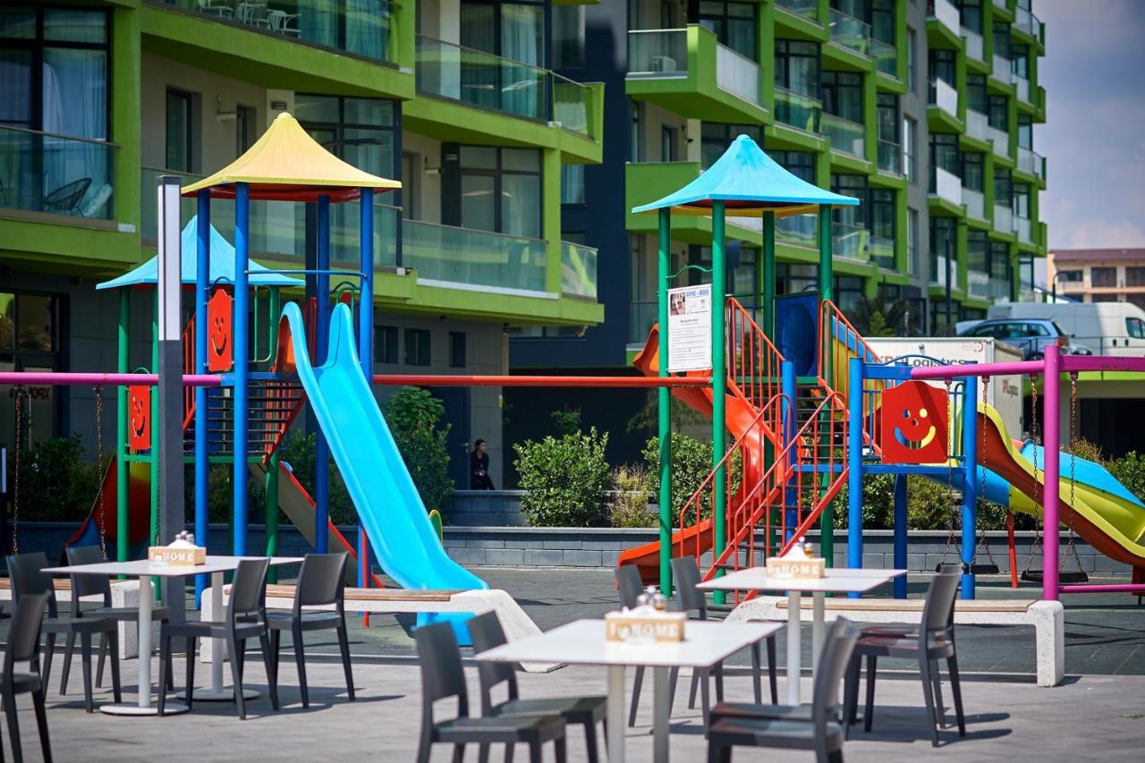 Rainbow Sea View Apartment Spa N Pool Resort - Parking 马马亚 外观 照片
